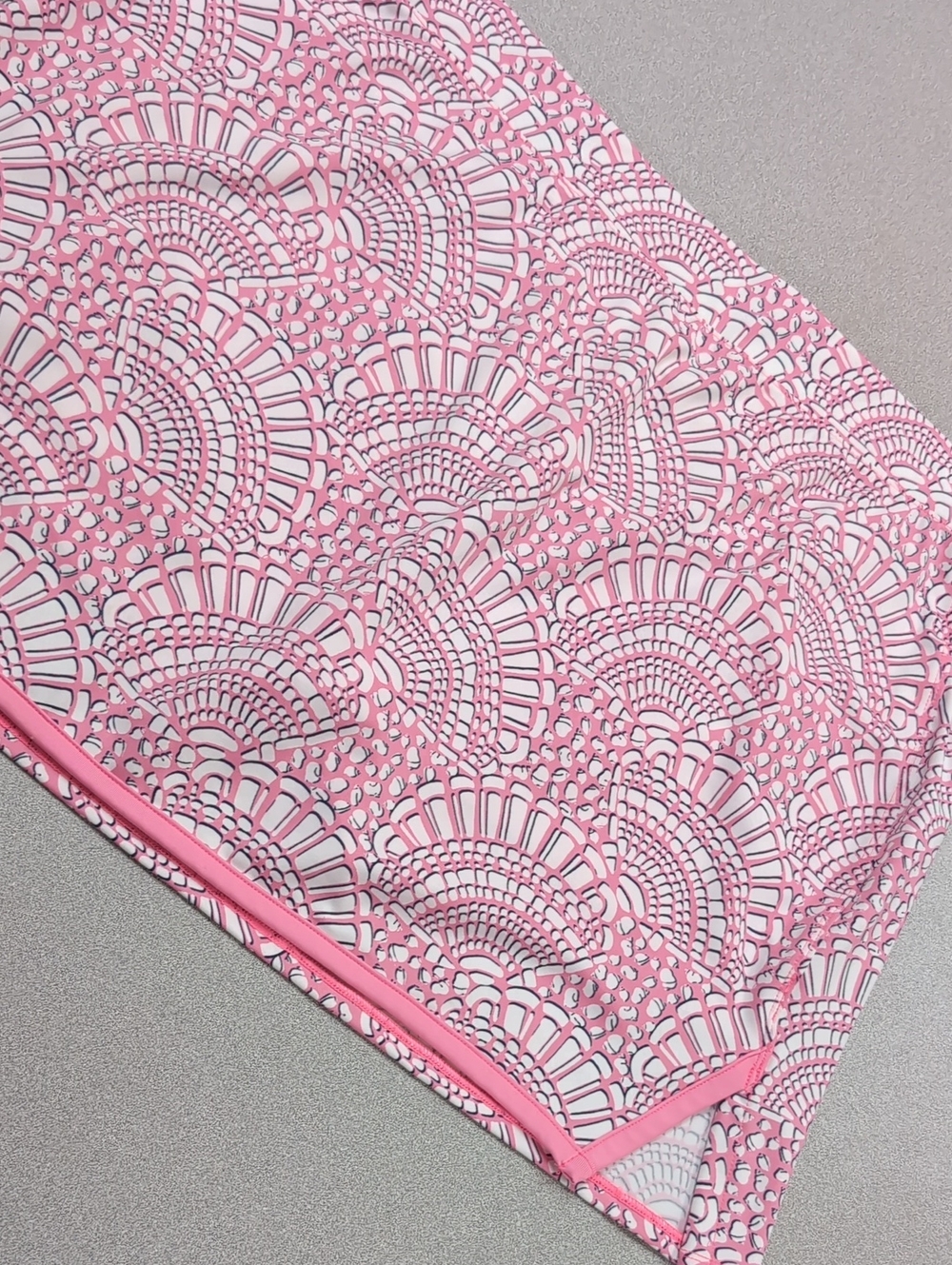 crown & ivy Pink and White Patterned Swim Cover-Up